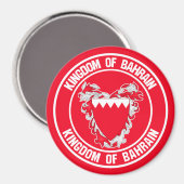Bahrain Round Emblem Magneet (Voorkant / Achterkant)
