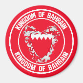 Bahrain Round Emblem Magneet (Voorkant)