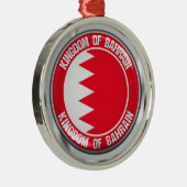 Bahrain Round Emblem Metalen Ornament (Rechts)