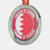 Bahrain Round Emblem Metalen Ornament (Links)