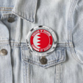 Bahrain Round Emblem Ronde Button 7,6 Cm (In situ)