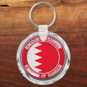 Bahrain Round Emblem Sleutelhanger (Voorkant)