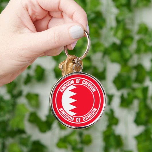 Bahrain Round Emblem Sleutelhanger (Hand)