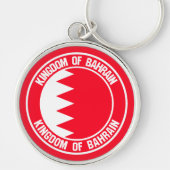Bahrain Round Emblem Sleutelhanger (Voorkant)