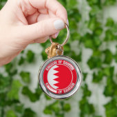Bahrain Round Emblem Sleutelhanger (Hand)