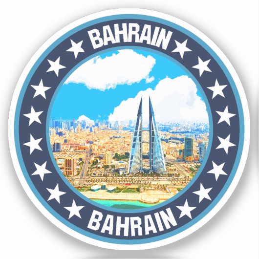 Bahrain Sticker (Voorkant)