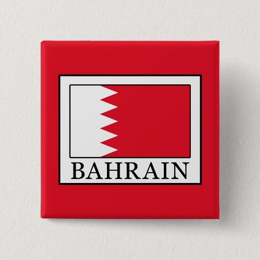 Bahrain Vierkante Button 5,1 Cm (Voorkant)