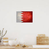 Bahraini-vlag Poster (Keuken)