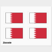 Bahrein - Bahreinse vlag Rechthoekige Sticker (Vel)