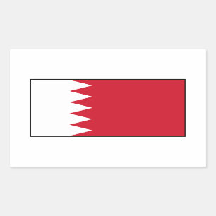 Bahrein - Bahreinse vlag Rechthoekige Sticker