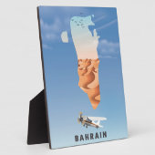 Bahrein geïllustreerde reisposterprint. fotoplaat (Zijkant)