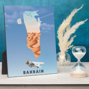 Bahrein geïllustreerde reisposterprint. fotoplaat