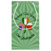 Bahrein Ierland VS Shamrock Vlag gepersonaliseerd Klein Cadeauzakje (Achterkant)