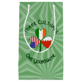 Bahrein Ierland VS Shamrock Vlag gepersonaliseerd Klein Cadeauzakje (Voorkant)