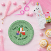 Bahrein Ierland VS Shamrock Vlag gepersonaliseerd Papieren Bordje (Feest)