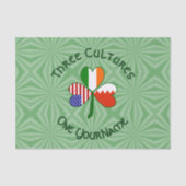 Bahrein Ierland VS Shamrock Vlag gepersonaliseerd Tissuepapier (Voorkant)