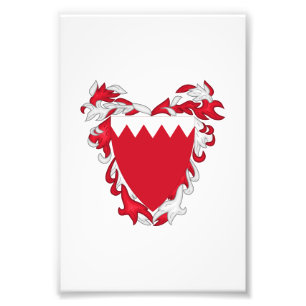 Bahrein landswapen symbool embleem vlag foto afdruk