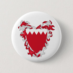 Bahrein landswapen symbool embleem vlag ronde button 5,7 cm