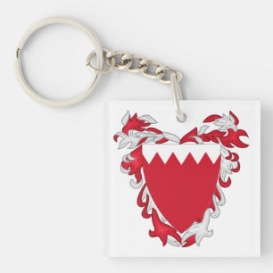 Bahrein landswapen symbool embleem vlag sleutelhanger