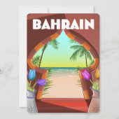 Bahrein paleis reisposter (Achterkant)