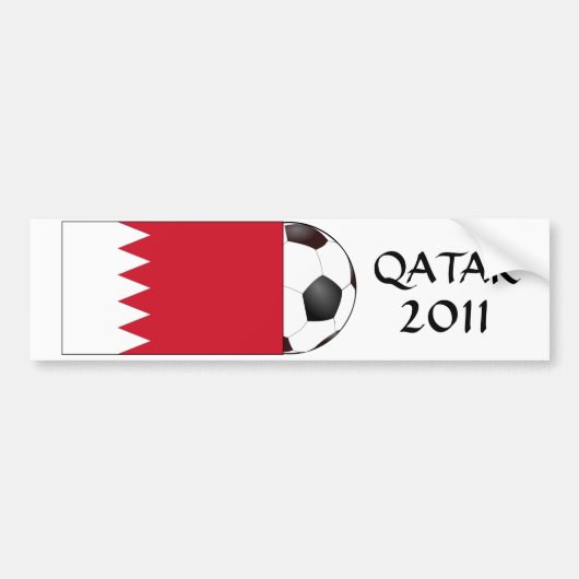 Bahrein "QATAR 2011" Bumpersticker (Voorkant)