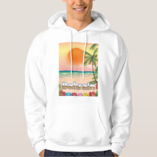 Bahrein strand reisposter hoodie