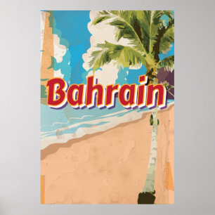 Bahrein Vintage reisposter Poster