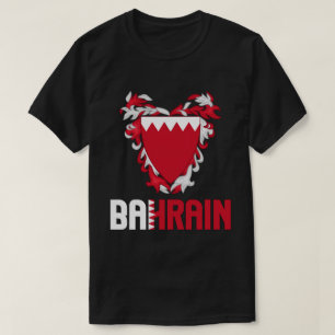 Bahrein Vlag en Wapen Patriottisch T-shirt