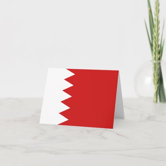 Bahrein Vlag Notitiekaart (Voorkant)