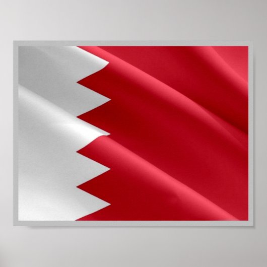 Bahrein - vlag. poster (Voorkant)