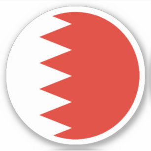 Bahrein Vlag Ronde Sticker