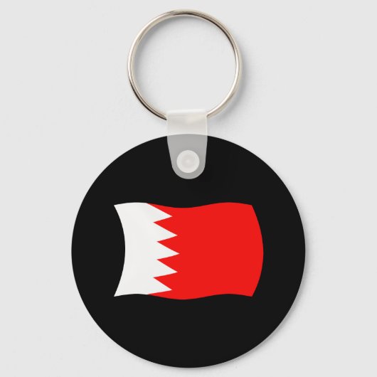 Bahrein Vlag Sleutelhanger (Voorkant)
