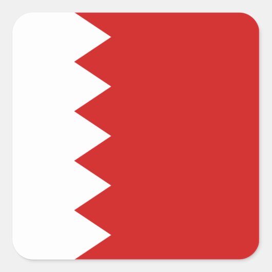 Bahrein Vlag Sticker (Voorkant)
