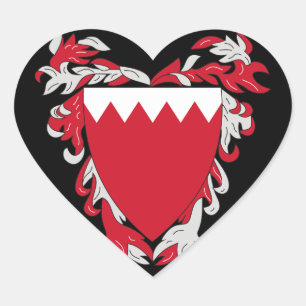Bahrein wapen hart sticker