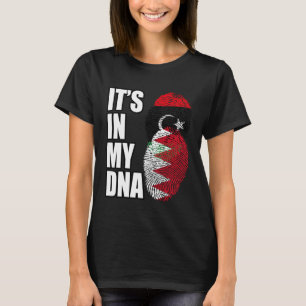 Bahreins en Libische Mix DNA-erfgoedvlag T-shirt
