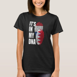 Bahreinse En Nederlandse Mix DNA Vlag Erfgoed T-shirt