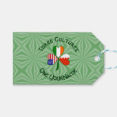 Bahreinse Ierse vlaggen Shamrock personaliseren Cadeaulabel (Voorkant (Horizontaal))