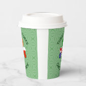 Bahreinse Ierse vlaggen Shamrock personaliseren Papieren Bekers (Links)