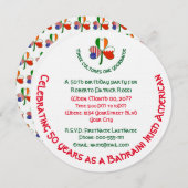 Bahreinse Ierse VS Shamrock gepersonaliseerde verj Kaart (Voorkant / Achterkant)