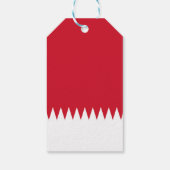 Bahreinse vlag cadeaulabel (Achterkant)