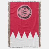 Bahreinse vlag deken (Voorkant Verticaal)