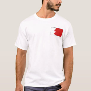 Bahreinse vlag en landkaart t-shirt