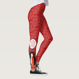 Bahreinse Vlag Feestdag Mevrouw Pinguïn Praat Leggings