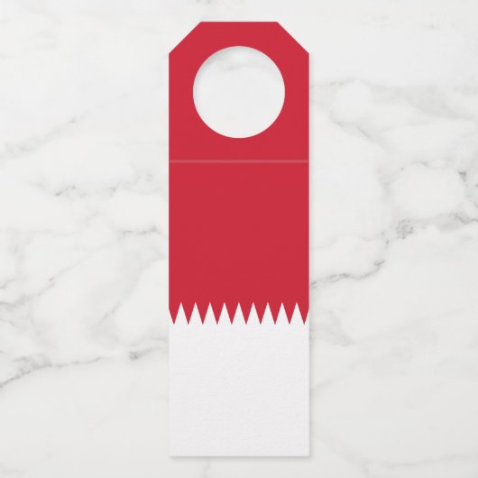 Bahreinse vlag flessenhanger (Voorkant)