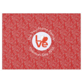 Bahreinse Vlag Hart Rode LIEFDE Tafelkleed (Voorkant (Horizontaal))