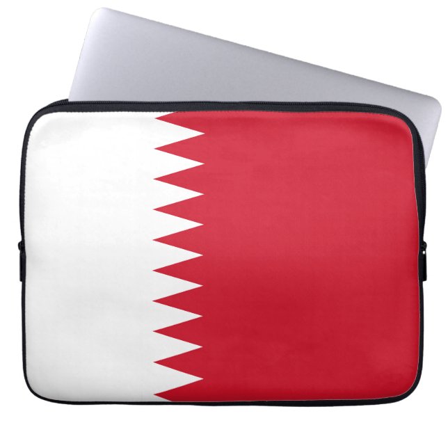 Bahreinse vlag laptop sleeve (Voorkant)