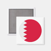 Bahreinse vlag magneet (Voorkant / Achterkant)