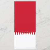 Bahreinse vlag menu (Achterkant)