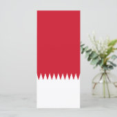 Bahreinse vlag menu (Staand voorkant)