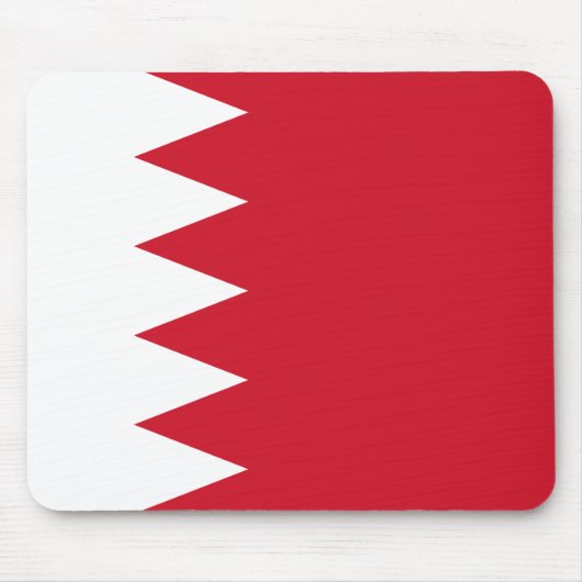 Bahreinse vlag Mousepad Muismat (Voorkant)